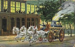 Pompiers: Fire Engine Going To A Fire - New York Fire Fighters Series 1909 - Firemen