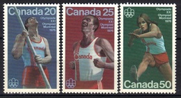 Canada N° 571 - 573 ** Jeux Olympiques De Montréal - Ungebraucht