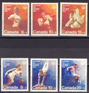Canada N° 576 - 578 Et 591 - 593 ** Jeux Olympiques De Montréal - Unused Stamps