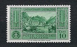 EMISSIONI GENERALI 1932 - Cinquantenario Garibaldino - 10 C. - MH - Sassone 1 - Emissions Générales