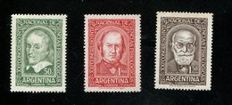 439942288 ARGENTINIE DB 1959 POSTFRIS MINTNEVER HINGED POSTFRIS NEUF YVERT 598 599 600 - Neufs