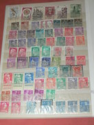 LOT DE TIMBRES DE FRANCE  / 1940 A 1950 /  PAGE D ALBUM / TIMBRES OBLITERES ET NEUFS / AVEC ET SANS CHARNIERES / LOT N°6 - Other & Unclassified