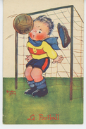 ENFANTS - Jolie Carte Fantaisie Enfant Gardien De But FOOTBALL Signée BEATRICE MALLET - Mallet, B.