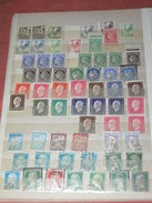 LOT DE TIMBRES DE FRANCE / 1940 A 1950 / PAGE D ALBUM / TIMBRES OBLITERES ET NEUFS / AVEC ET SANS CHARNIERES / LOT N°10 - Andere & Zonder Classificatie