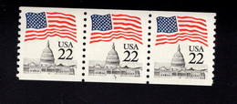 244414534 1985(XX)  POSTFRIS MINT NEVER HINGED  SCOTT 2115A PCN7 FLAG OVER CAPITOL - Coils (Plate Numbers)
