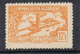 ALGERIE COLIS POSTAL N°117 N**  Variété Sans Surcharge "contrôle Des Recettes" - Colis Postaux