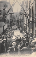 71-CLUNY- FÊTES DU MILINAIRE, 1910 GRAND'MESSES PONTIFICALES,   PRELATS SE RENDENT A L'EGLISE NOTRE DAME - Cluny