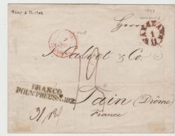 Pol042 POLEN/ Warschau 1848. Franko Poln. -preuss. Grenze - ...-1860 Prephilately