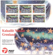 Greenland 2000 Christmas Stamps Mi 359-360x  In Christmas Booklet Nr 5, Cancelled(o) - Usados