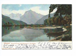 Weesen Seepromenade Mit Glärnisch Und Rautispitz 1909 - Weesen