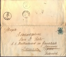 RUSSIAN - ESTONIAN - Letter BARON Von STACKELBERG THOMEL - ORISSAAR - RIGA  To CROATIA - 1888.  UNIQUE - Lettres & Documents