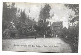 EARLY POSTCARD, ROMA, ABBAZIA DELLE TRE FONTANE - GORTTA DEL S. CUORE, ITALY. - Parken & Tuinen