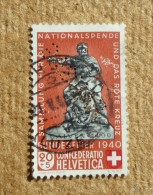 Timbre De Suisse Croix-Rouge Perforé Perfin HAUSAG - Perforadas