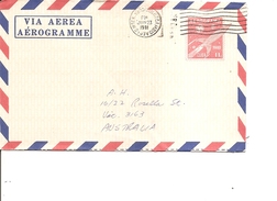 Cuba ( Aérogramme De 1981 Vers L'Australie à Voir) - Lettres & Documents