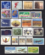 Canada N° 726, 727, 730, 731, 734 - 738, 741 -748, 749-751, 752-755 ** Année 1980 - Unused Stamps