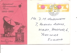 Hong-Kong ( Lettre En Premier Jour De 1965 De HongKong Vers La Grande-Bretagne à Voir) - Storia Postale