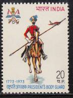 India MNH 1973, President Body Guard Om Horse - Unused Stamps