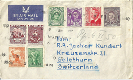 Airmail Brief  Rockdale NSW - Solothurn            1950 - Storia Postale