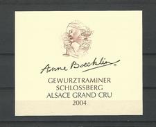 2004 VIN D'ALSACE  ANNE BOECKLIN GEWURZTRAMINER SCHLOSSBERG  GRAND CRU KIENTZHEIM KAYSERBERG  NEUF QUALITÉ - Gewurztraminer