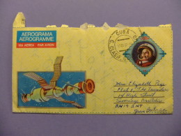 CARTA COVER  AEROGRAMA  CUBA 17/9/1987 - Cartas & Documentos