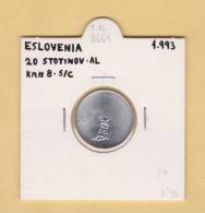 ESLOVENIA   20  STOTINOV   1.993  AL  KM#8   SC/UNC    DL-8664 - Slowenien