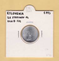 ESLOVENIA   20  STOTINOV   1.993  AL  KM#8   SC/UNC    DL-8664 - Eslovenia