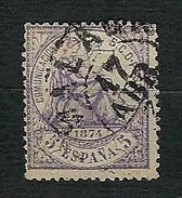 SPAGNA 1874 - Alegoria De La Justicia - 5 C.violetto - Yv:ES 142 - Usados