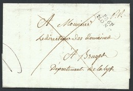 L 1806 P86P/MONS En Noir + "PP" Pour Bruges - 1794-1814 (French Period)