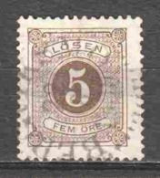 Sweden 1877 Porto Mi 3B Canceled - Postage Due