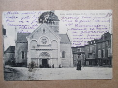 PYRENEES ATLANTIQUES  64    ARUDY  -   PLACE DE L´EGLISE      ANIME - Arudy