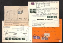 Repubblica Sociale - 1944/1945 - Quattro Oggetti Postali Con Uso Del Periodo - Interessante - Other & Unclassified