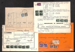 Repubblica Sociale - 1944/1945 - Quattro Oggetti Postali Con Uso Del Periodo - Interessante - Andere & Zonder Classificatie