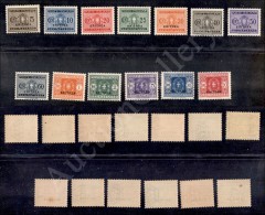 Eritrea - 1934 - Segnatasse (26/38) - Serie Completa - 13 Valori Nuovi Con Gomma Integra (500) - Other & Unclassified