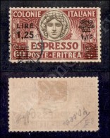 Eritrea - 1935 - 1,25 Lire Su 60 Cent (8 - Espressi) Dentellato 11 (1.600) - Sonstige & Ohne Zuordnung