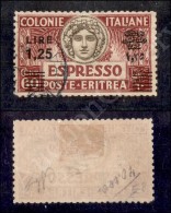 Eritrea - 1935 - 1,25 Lire Su 60 Cent (8 - Espressi) Dentellato 11 (1.600) - Autres & Non Classés