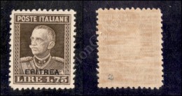 Eritrea - 1929 - 1,75 Lire (137) Nuovo Con Gomma - Ottima Centratura (700) - Sonstige & Ohne Zuordnung