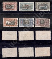 Eritrea - 1924 - Manzoni (71/76) - Serie Completa - 6 Valori Con Annulli Del Giorno D’emissione (6.4.24) -... - Other & Unclassified