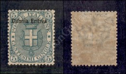 Eritrea - 1893 - 5 Cent (3) Nuovo Con Gomma Integra - Ottima Centratura - Diena (1.650) - Sonstige & Ohne Zuordnung