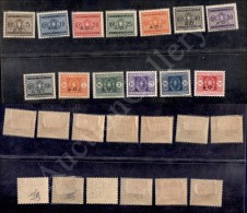 Africa Orientale - 1939/1940 - Segnatasse (1/13) - Serie Completa - 13 Valori Nuovi Con Gomma Integra (550) - Other & Unclassified