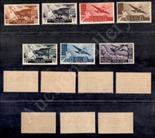 Emmissioni Generali - 1933 - Posta Aerea (15/21) - Serie Completa - 7 Valori Nuovi Con Gomma Integra (900) - Other & Unclassified