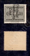 Zara - 1943 - 40 Cent (6b - Segnatasse - Soprastampa Spostata) Nuovo Con Gomma Integra (450) - Other & Unclassified