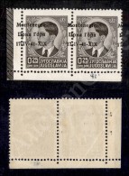 Montenegro - 1941 - Coppia Angolare (posizione 91/92) Del 25 Para (1pa/1n) Con Soprastampe Spostate (varietà... - Other & Unclassified