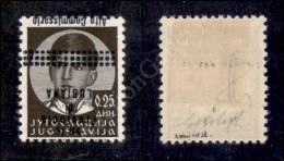 Lubiana - 1941 - 25 Para (61a) Con Soprastampa Capovolta Spostata A Cavallo Nuovo Con Gomma - G. Bolaffi (2.000) - Otros & Sin Clasificación