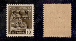 Valle Bormida - 1945 - Soprastampa Modificata - 10 Cent (8) Nuovo Con Gomma Integra (2.250) - Otros & Sin Clasificación