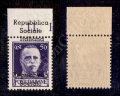 Teramo - 1944 - 50 Cent (6d) Con Soprastampa Spostata E Ripetuta A Margine Nuovo Con Gomma Integra (450) - Other & Unclassified