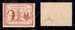 Livorno -1930 - 30 Cent (1d) Con Foglia Spezzata E Trattino Nuovo Con Gomma Integra (1.250) - Other & Unclassified