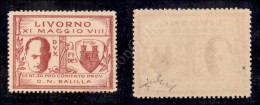 Livorno - 1930 - 30 Cent (1c) Con Trattino Nuovo Con Gomma Integra (600) - Other & Unclassified