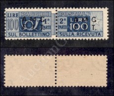 1947 - 100 Lire (9/I - Pacchi Postali) Dentellato 13 1/4 Nuovo Con Gomma Integra (750) - Other & Unclassified
