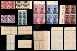 1949/1952 - Posta Aerea (20/26) - Serie Completa In Quartine Nuove Con Gomma Integra (800) - Other & Unclassified