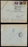 1946 (14 Giugno) - Raccomandata Da Cremona A Milano Con Affrancatura Mista - 3,70 Lire Imperiale (256A) +... - Other & Unclassified